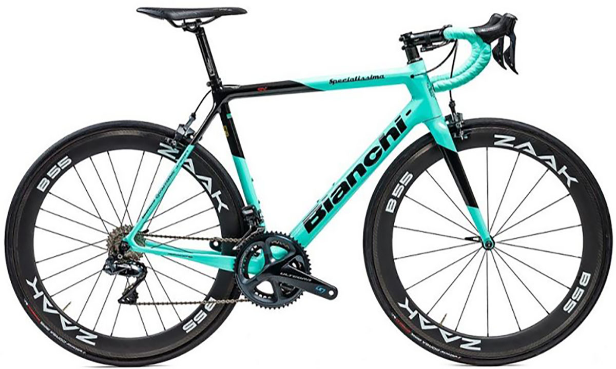 Фотографія Велосипед BIANCHI Specialissima CV Ultegra Di2 11s Stages LR 172.5 53/39 ZAAK 55 B Celeste 57